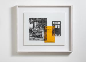 Andrea MastrovitoConversation about Life, 2018, matita e libro su carta su tavola, 55 x 45 cm